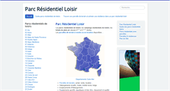 Desktop Screenshot of parc-residentiel-loisir.com