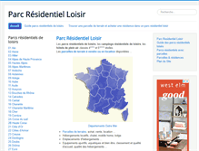 Tablet Screenshot of parc-residentiel-loisir.com